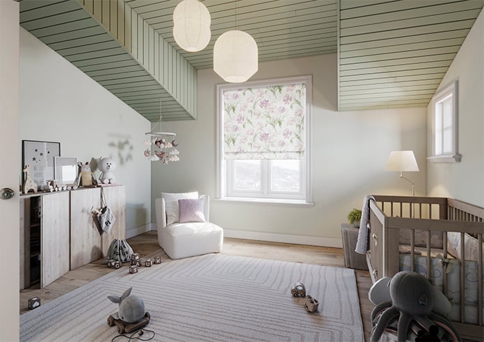 Laura Ashley Gosford, Grape - Twist&Fit Roman Blind - Image 7